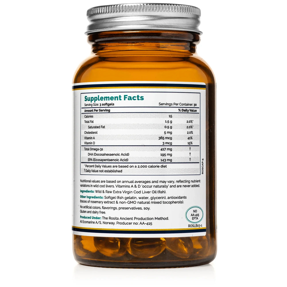 Rosita - Huile de Foie de Morue Extra Vierge (caps)
