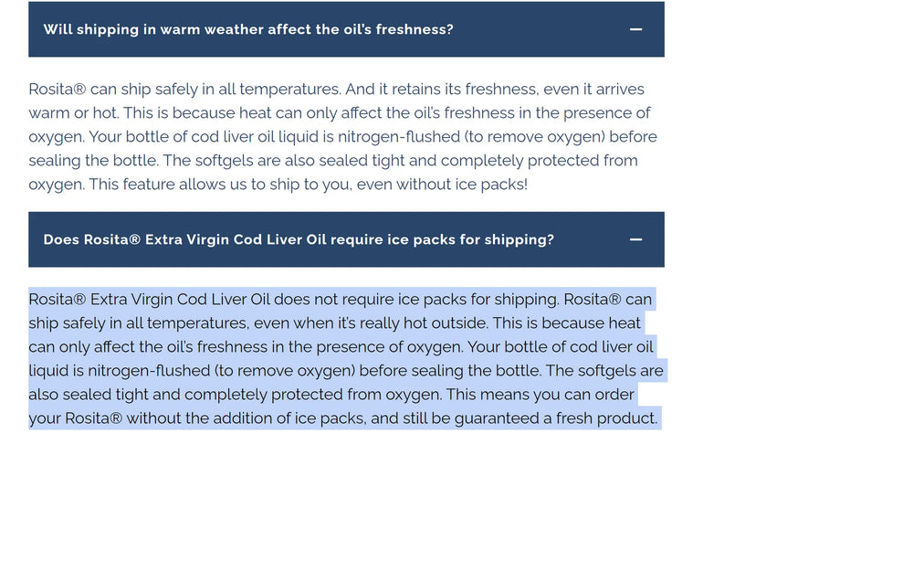 Rosita - Huile de Foie de Morue Extra Vierge (caps)